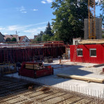 Aufstellen der ersten Wandverschalung